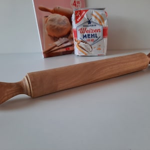 Dough roller made of olive wood, rolling pin, turned, handmade