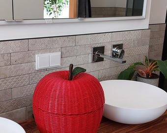 Apple basket handmade from Bavaria from newspaper