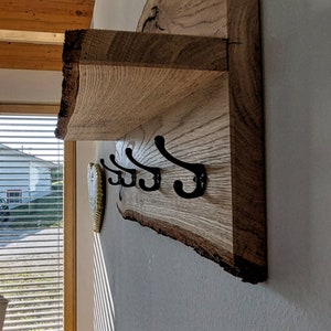 Garderobe mit Ablage aus Eiche in verschiedenen Längen