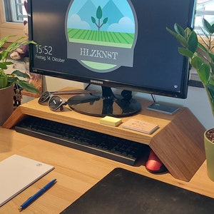 Alza monitor per due monitor, home office, regalo sostenibile