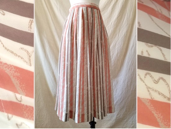 Vintage 80s drop-waist blouse + skirt two piece s… - image 8