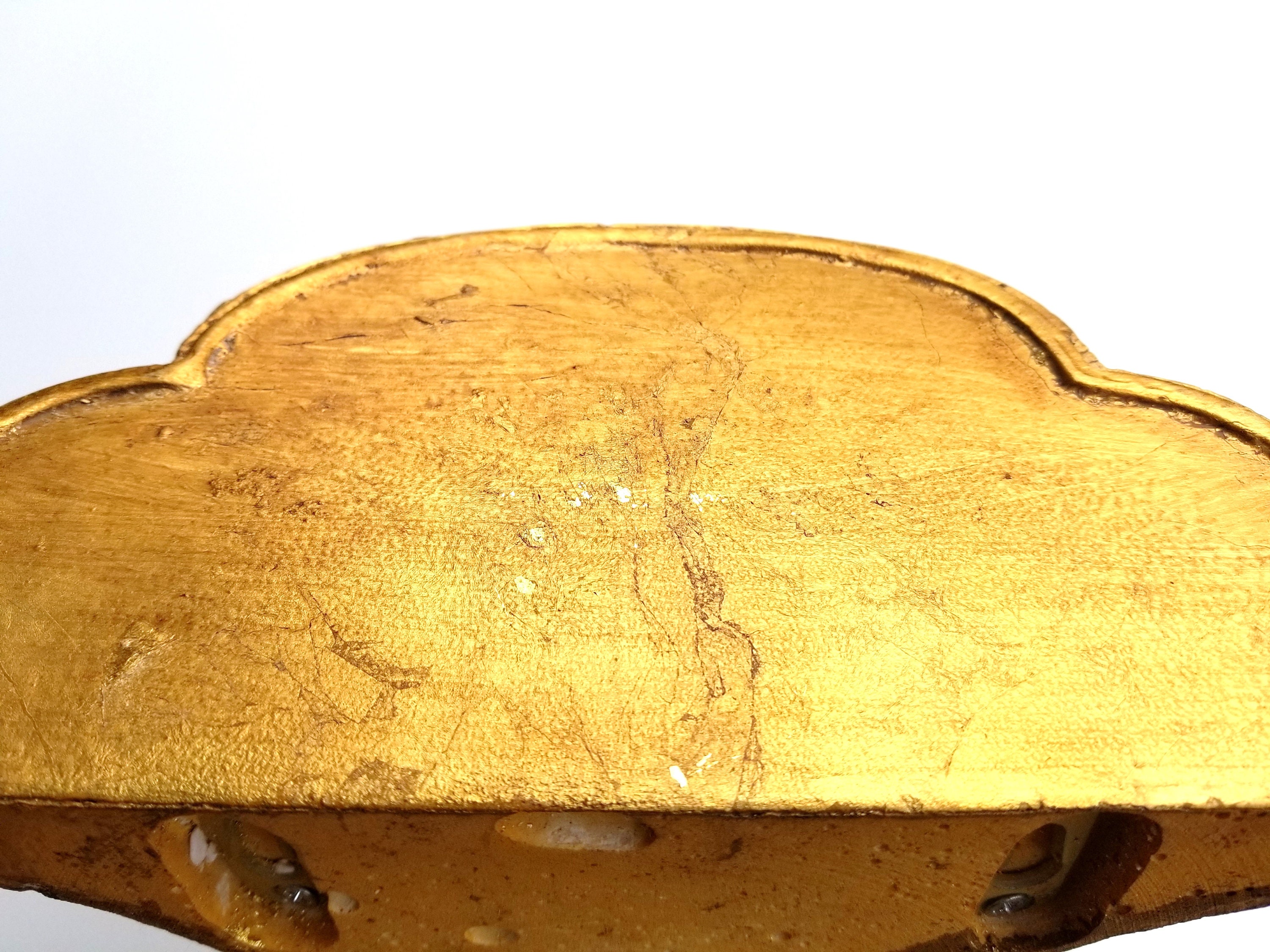 Vintage Gilt Wood Style Resin Wall Shelf Acanthus and Wheat Etsy