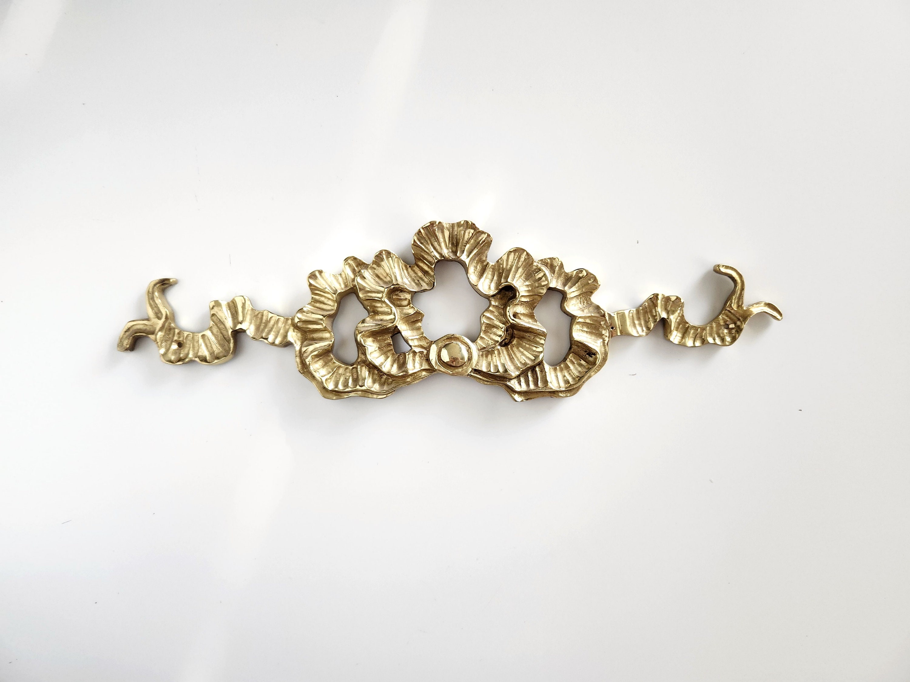 Cast Ribbon Vintage Cast Brass Ribbon Garland Wall Ornament - Etsy