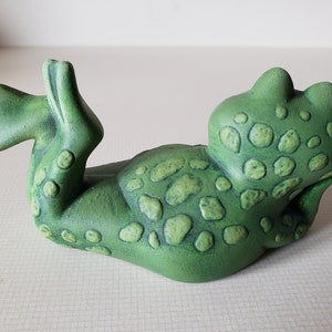 Ceramic Frog Garden Art Yard Art Patio Decor Garden | Etsy