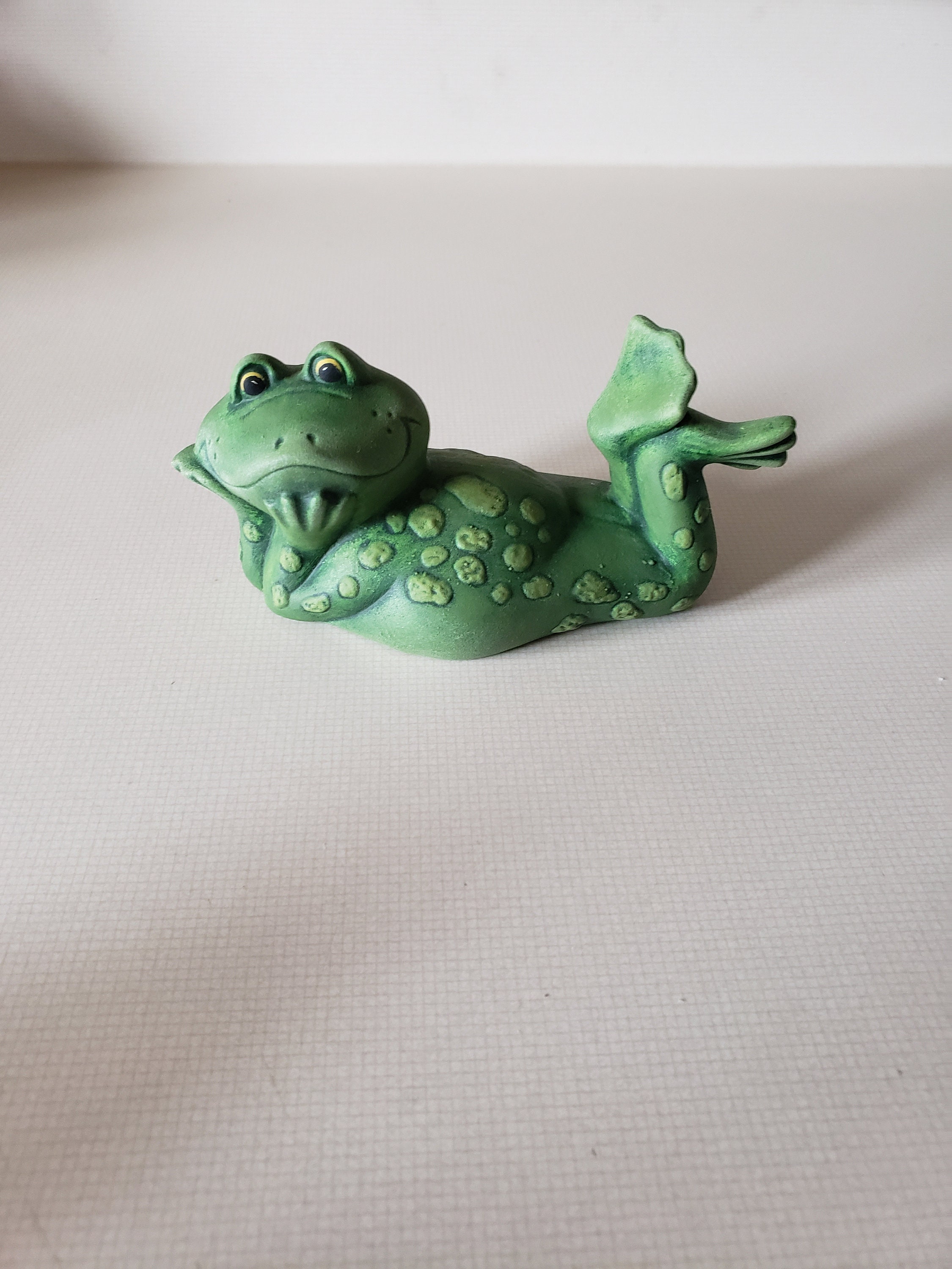 Ceramic Frog Garden Art Yard Art Patio Decor Garden Etsy