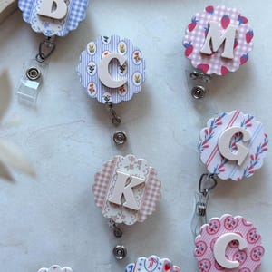 Spring Badge Reel, Cute Nurse Badge Accessories, Xray marker holders, floral nurse badge reels, radiology, cna, nicu nurse, RN, custom badge