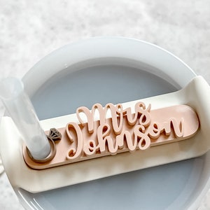 Personalized Stanley Name Plate – White Peach Design House