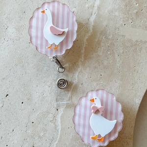 Silly goose badge reel, labor & delivery, pediatric nurse obgyn md radtech, peds ob tech mother baby nurse, nicu nurse, badge holder