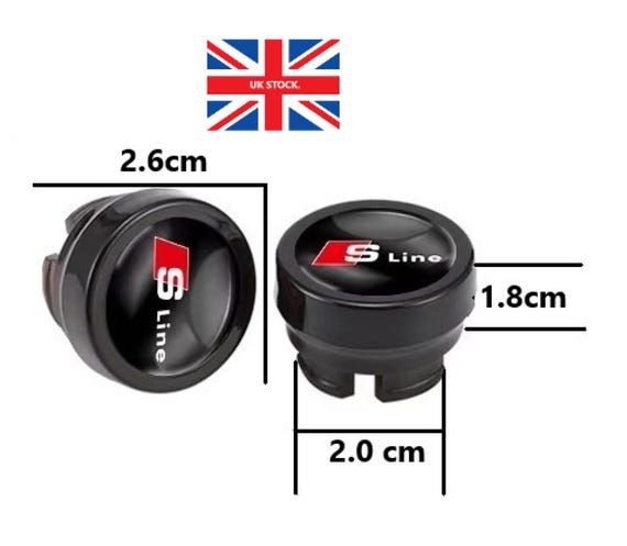 audi cigarette lighter cover AUDI S-LINE Aftermarket Car Cigarette Lighter Cover Button Cap Plug. 1  Piece, BLACK