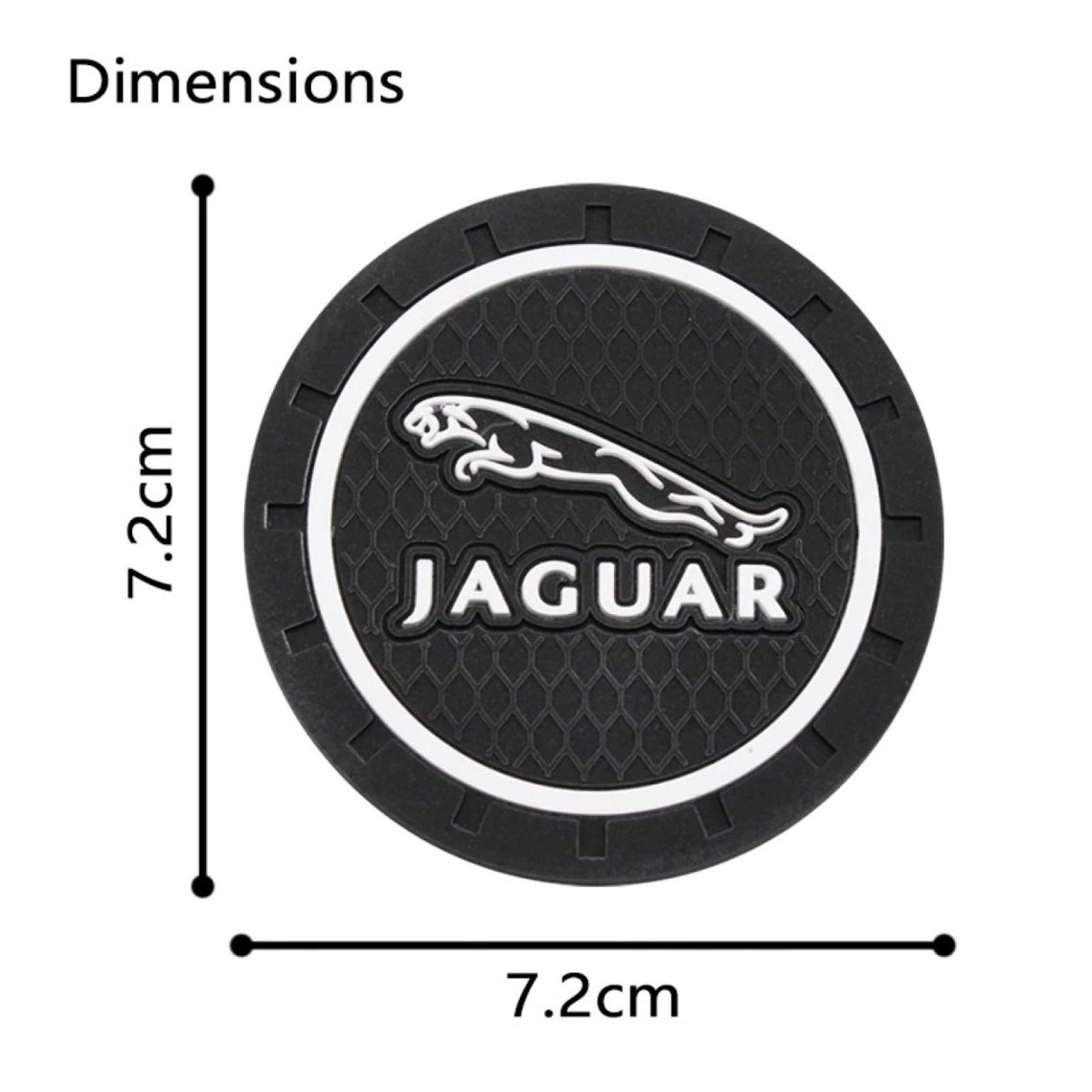 Jaguar Logo Silicone Anti Slip Cup Holder Coasters 1 Pair. Etsy