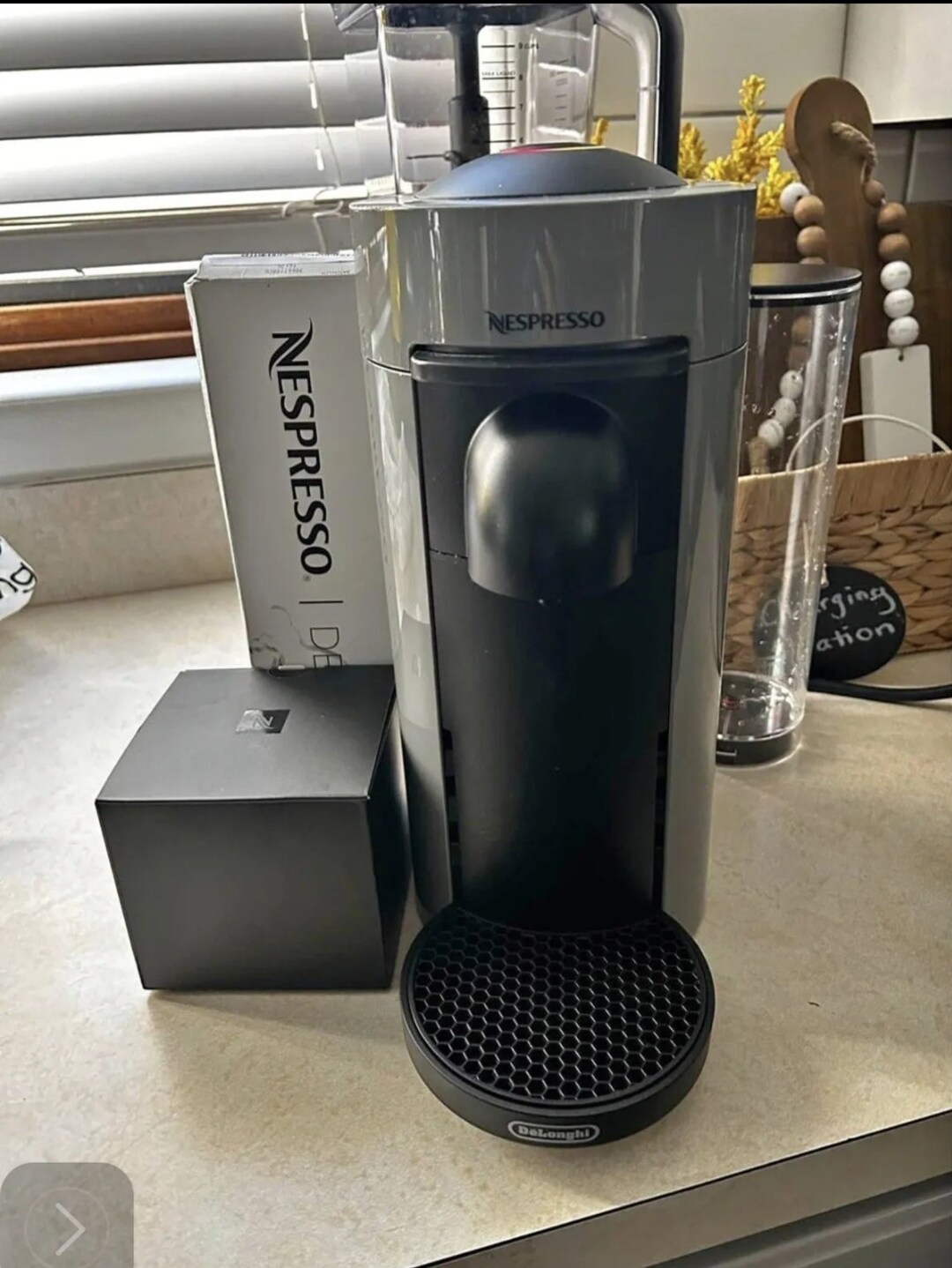 Nespresso Delonghi ENV150GY Vertuoplus Espresso Machine, Gray. Tested
