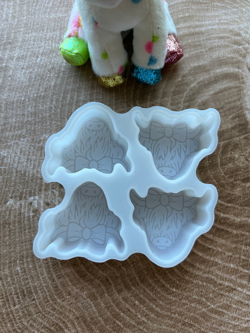 Highland Cow Vent Freshie Silicone Mold/vent Clip Mold for Car Etsy