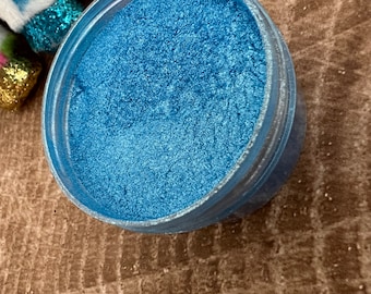 Paradise>>Light Blue Mica Pigment Powder, Loose Light Blue Powder,Light Blue Mica Powder, Light Blue Mica for Tumblers, Mica for Epoxy/Resin