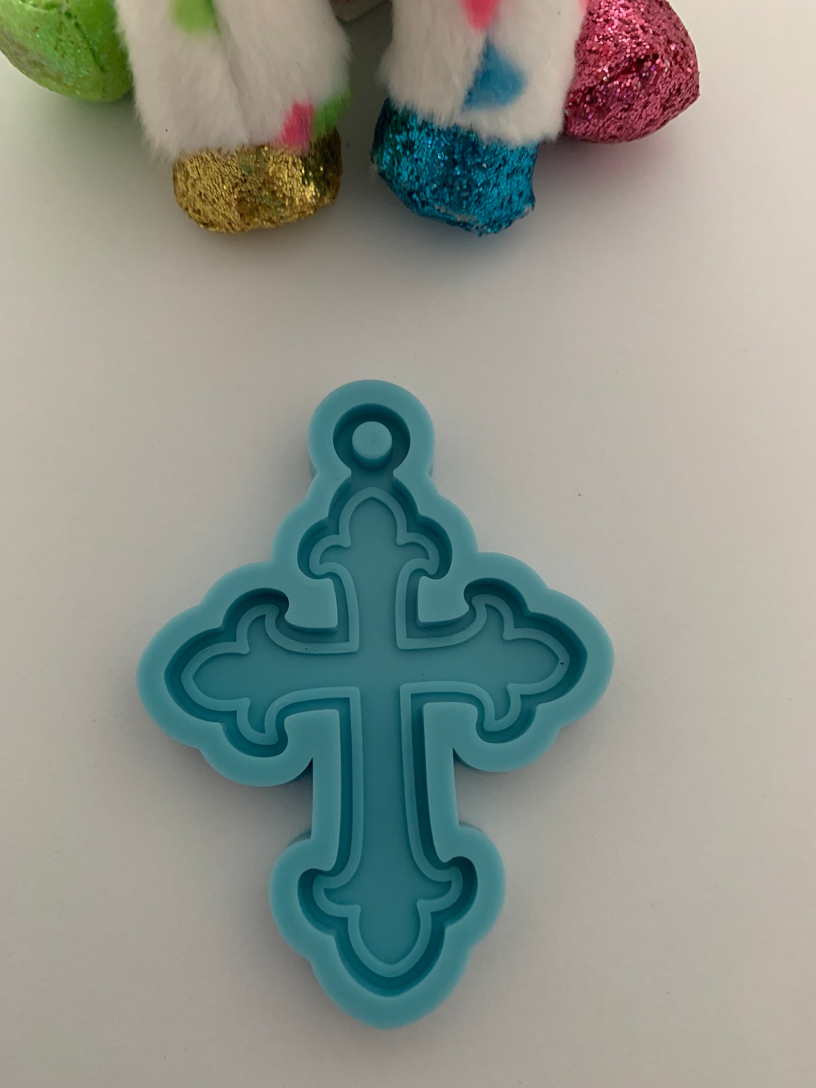 Cross Silicone Mold Religious Mold Keychain Mold for Etsy