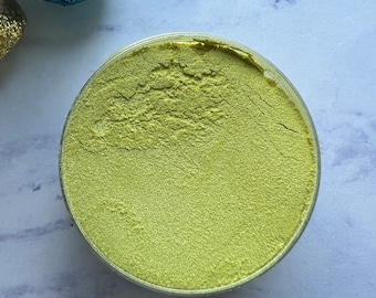 Banana>>Yellow Mica Pigment Powder, Banana Yellow Loose Powder, Yellow Mica for Tumblers/Freshies, Mica for Resin/Epoxy/Freshies