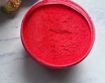 Bubbly>>Bright Pink Mica Pigment Powder, Bright Pink Loose Powder for Epoxy/Resin, Pink Mica for Tumblers, Mica for Crafting