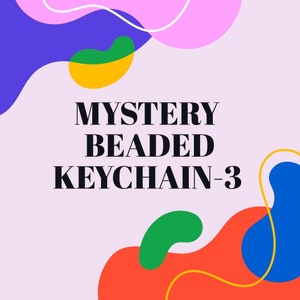 Mystery Beaded Keychain-3, Silicone beads, Focal beads