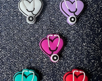Stethoscope Silicone Focal Beads, Nurse Silicone Focal Beads for Freshies, Stethoscope Focal Beads, Nurse Silicone Beads, Doctor Focal Beads