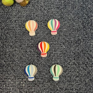 Hot Air Balloon Silicone Focal Beads, Hot Air Balloon Silicone Focal Beads for Freshies, Hot Air Balloon Focal Beads, Balloon Silicone Beads
