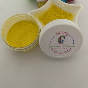 Sunflower&gt;&gt;Yellow Mica Pigment Powder, Sunflower Yellow Loose Powder, Sunflower Yellow Mica for Tumblers, Mica for Resin/Epoxy