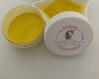 Sunflower>>Yellow Mica Pigment Powder, Sunflower Yellow Loose Powder, Sunflower Yellow Mica for Tumblers, Mica for Resin/Epoxy