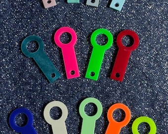 Straw Charms, Acrylic Adapter for Straw Charm, Tumbler Straw Charm Holders, Teacher's Gift, Acrylic Straw Charm Adapter, DIY Cup Charm