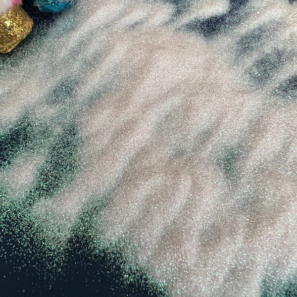 Mermaid 0.008>>Beautiful Iridescent White Glitter/Extra Fine Glitter 0.008/Polyester Loose Glitter for Tumblers/Freshies/Epoxy/Resin/Crafts