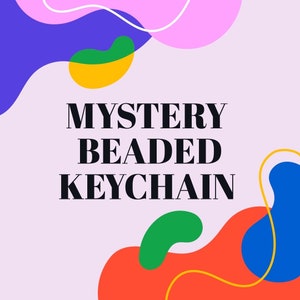 Mystery Beaded Keychain-1, Silicone beads, Focal beads