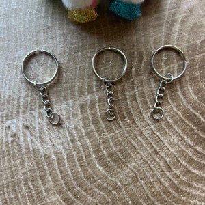 360 PCS Key Chain Rings Set Including 60pcs with Open Jump Rings with  Chain, and 300pcs Small Screw Eye Pins Connector Accessories DIY Key Chain  Rings