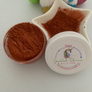 Mars&gt;&gt;Reddish Brown Mica Pigment Powder, Brown/Red Loose Powder for Epoxy/Resin, Reddish Brown Mica for Tumblers, Mica for Epoxy/Resin
