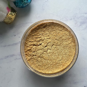 Good Luck&gt;&gt;Gold Mica Pigment Powder, Light Gold Loose Powder,Light Gold Mica for Tumblers, Mica for Resin/Epoxy