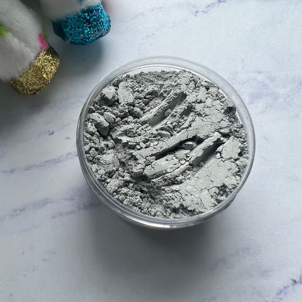 Ash>>Silver Grey Mica Pigment Powder, Loose Black Powder,Silver Mica Powder, Silver Gray Mica for Tumblers, Mica for Epoxy/Resin