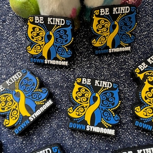 Be Kind Silicone Focal Beads, Be Kind Silicone Focal Beads for Freshies, Inspirational Sayings Focal Beads, Down Syndrome Focal Beads