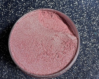 Shimmering Blush>>Pink Mica Pigment Powder, Pink Loose Powder for Epoxy/Resin, Pink Mica for Tumblers/Crafting, Shimmering Blush Mica Powder