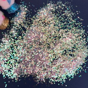 Mermaid 0.062 Large Chunky&gt;&gt;Polyester Glitter/Iridescent Glitter/Glitter by Weight/Glitter for Freshies/Epoxy/Resin/Slime/Crafting/Tumblers