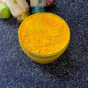 Neon Dark Yellow>>Fluorescent Dark Yellow Mica Pigment Powder, Neon Dark Yellow Loose Powder, Mica for Epoxy/Resin/Tumblers/Crafting