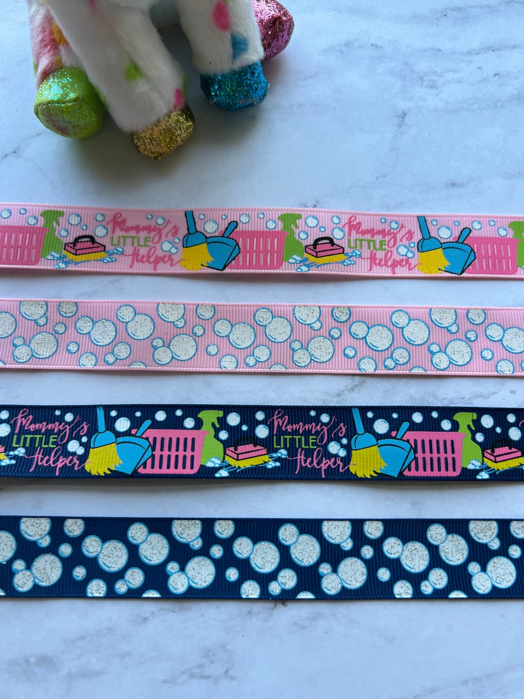 7/8 USDR Mommy's Little Helper, Cleaning Ribbon, Helper Ribbon, Fun