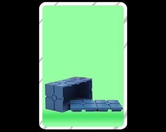 Light blue crate for action figures