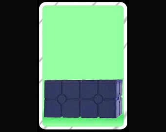Dark blue scifi crate for action figures