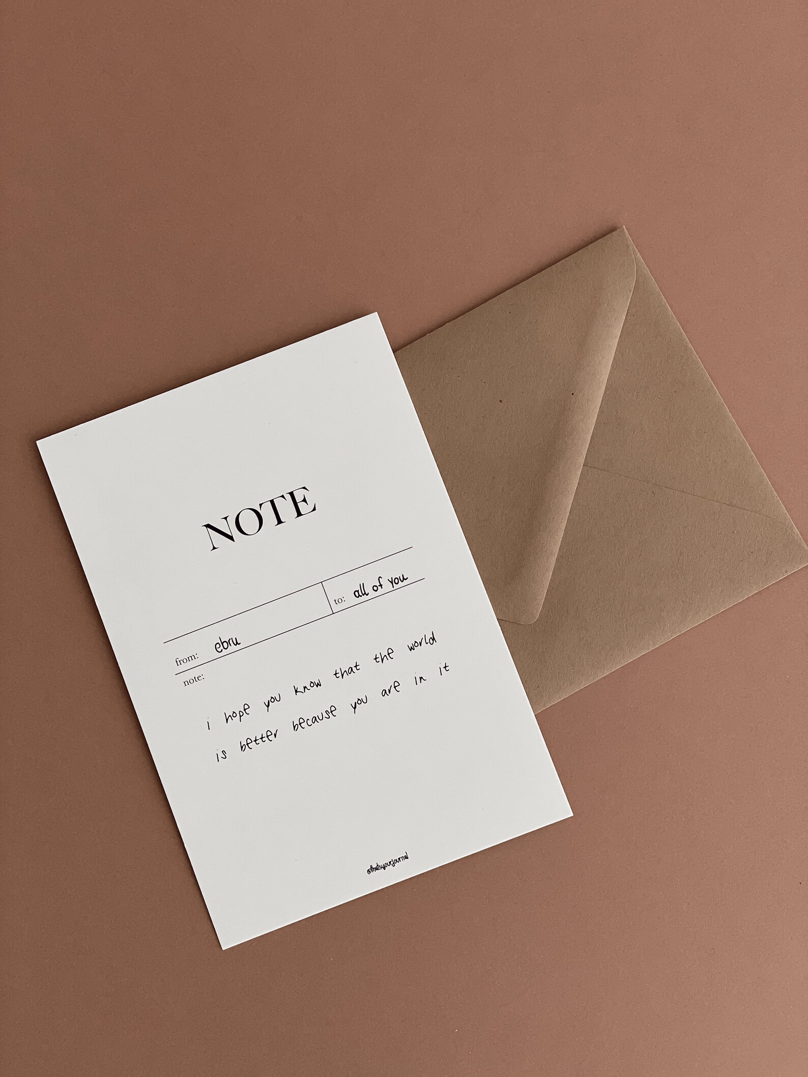 Postcard note Pastel Yellow Etsy UK