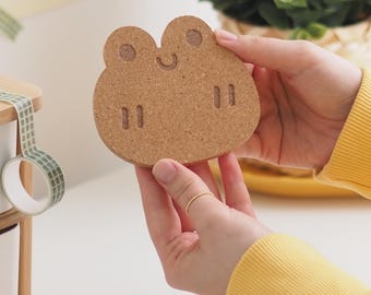 Cork coasters | Cute coasters | Frog coasters