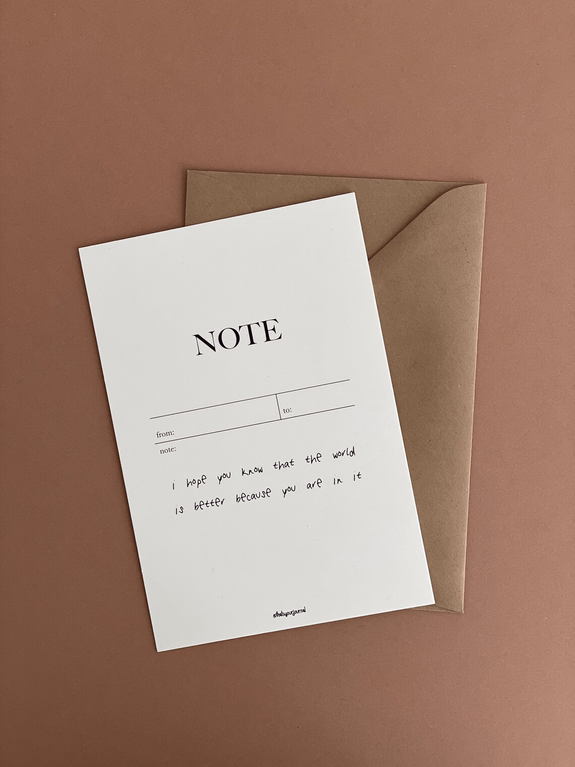 Postcard note Pastel Yellow Etsy UK