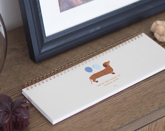 Dachshund Weekly Planner Ring Binder | Weekly planner with cute designs