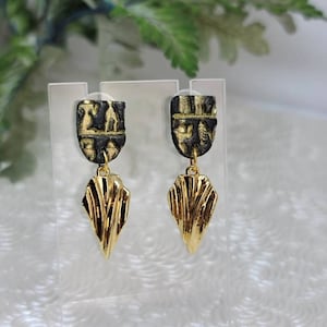 Hieroglyph Earrings, Egyptian Earrings, Egyptian Hieroglyph Jewelry