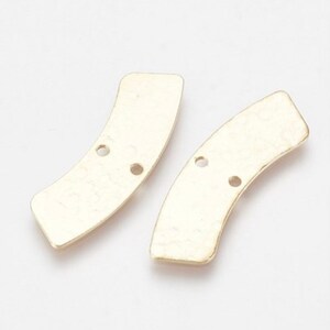 18K Gold Plated Brass Link Connector, Jewelry Making