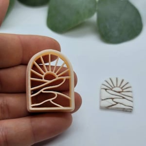 Sunset Clay Cutter, Polymer Clay Cutter