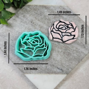Flower Polymer Clay Cutter, Peony Clay Cutter, Cookie Cutter