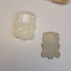 Polymer Clay Imprint Cutter, Mayan Mask Clay Cutter