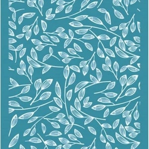 Polymer Clay Leafy Silkscreen Stencil
