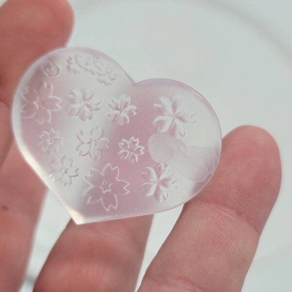 Tropical flower micro heart mold